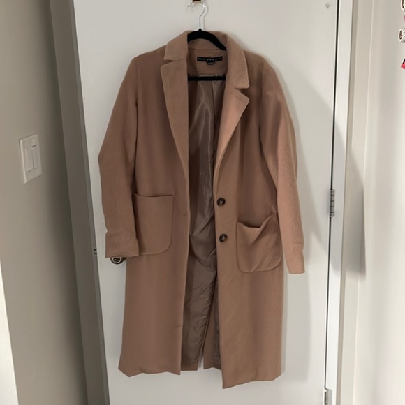 Fashion Nova Jackets & Blazers - Faux Wool Trench Coat